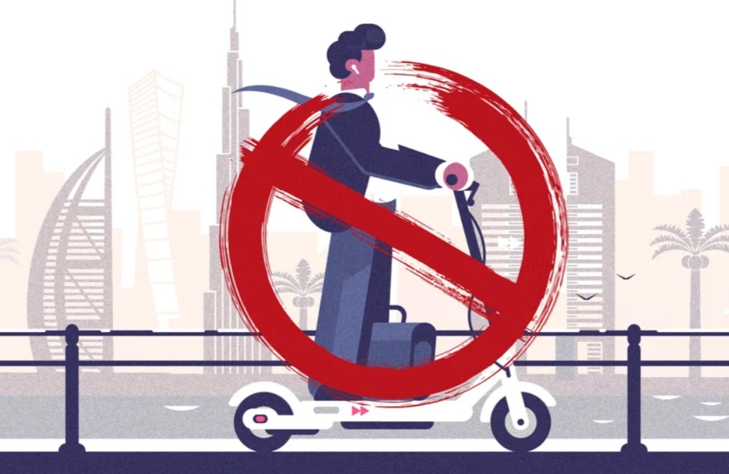 دبي تحظر سير الدراجات الكهربائية (سكوتر) في شوارعها