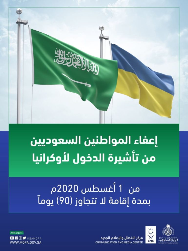 أوكرانيا تعفي السعوديين من تأشيرة الدخول السياحية 1